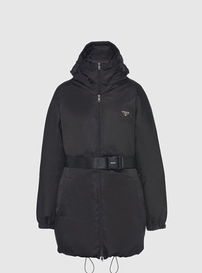 프라다 로고 코트