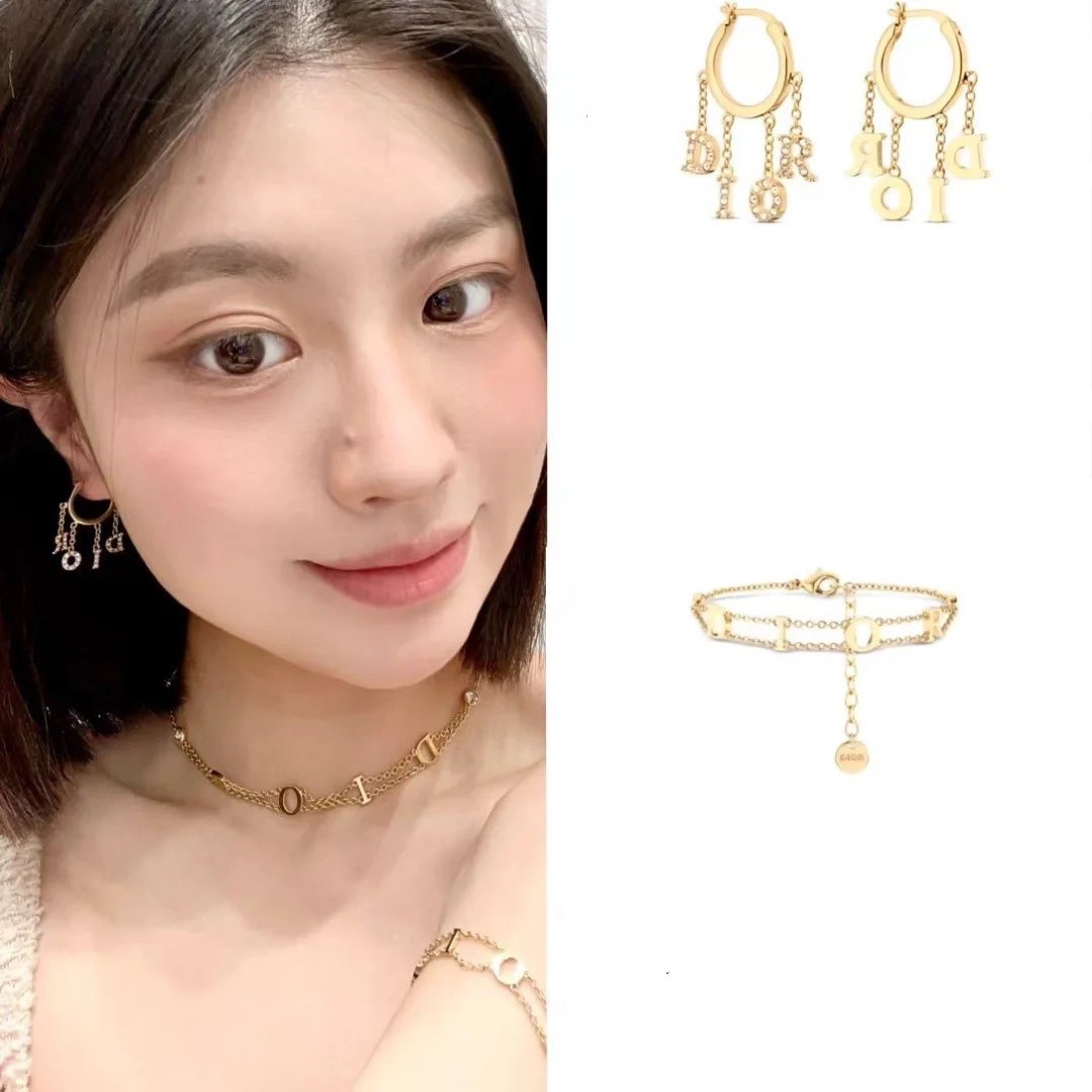 [하이엔드 미러급] 디올 더블 체인 이니셜 목걸이 [가격 색상 사이즈 문의]