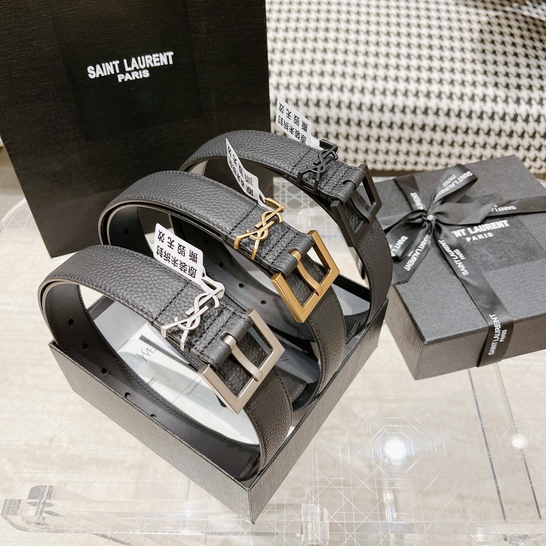 [하이엔드 미러급] 입생로랑 YSL 모노그램 로고 빈티지 스퀘어 버클