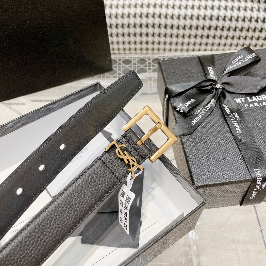 [하이엔드 미러급] 입생로랑 YSL 모노그램 로고 빈티지 스퀘어 버클