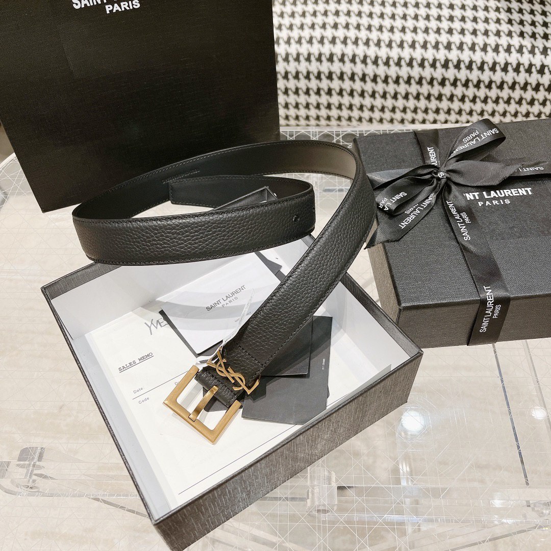 [하이엔드 미러급] 입생로랑 YSL 모노그램 로고 빈티지 스퀘어 버클