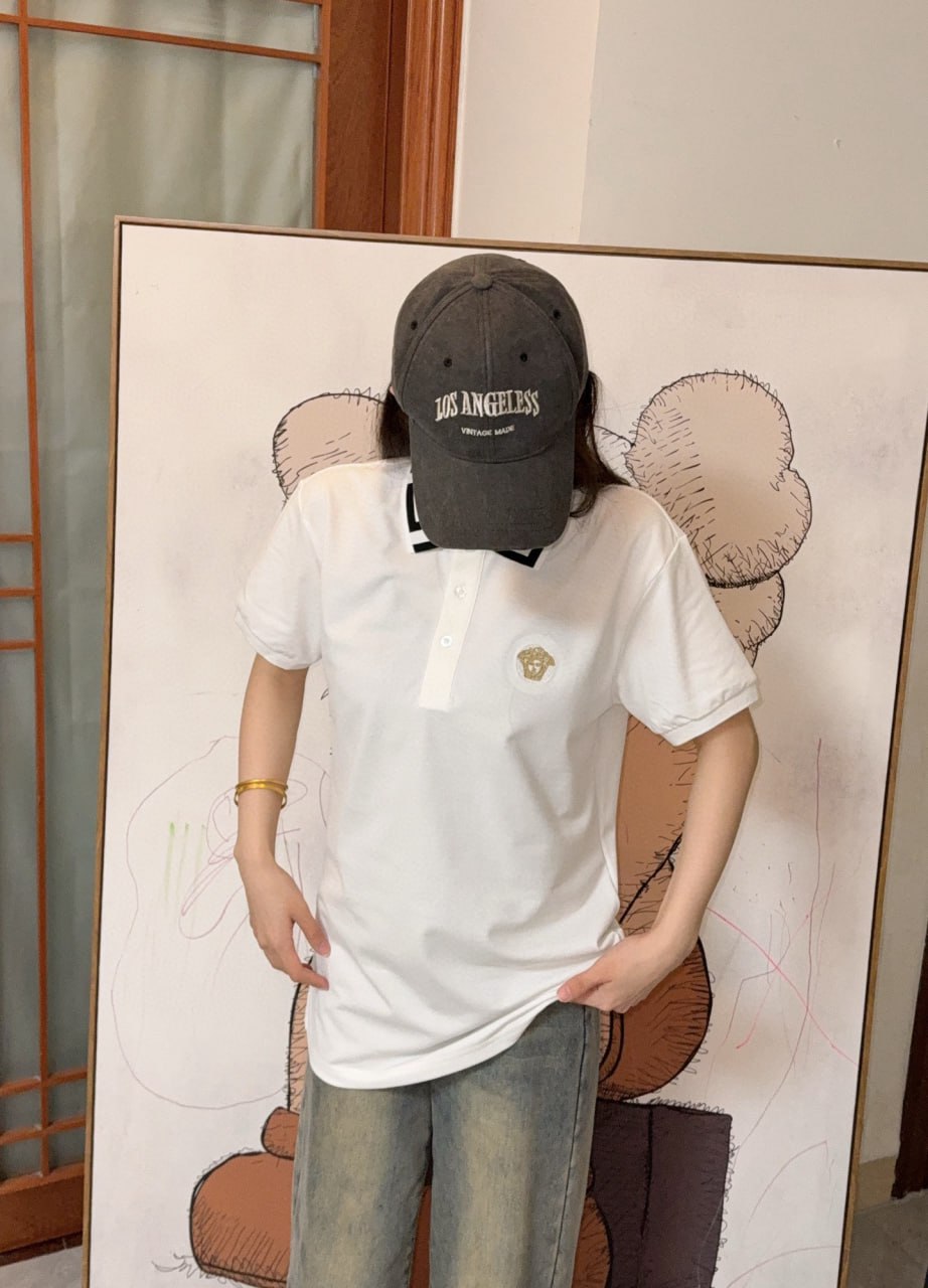[하이엔드 미러급] 베르사체 자수 로고 폴로 티셔츠 M-XXL [사진참고]